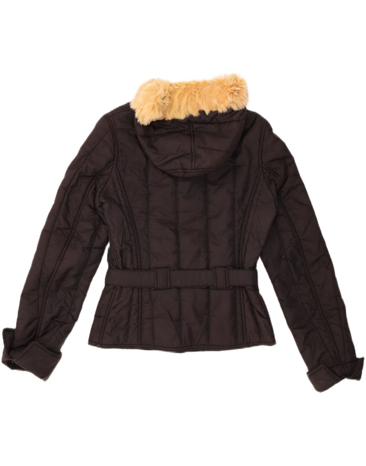 Giacca imbottita con cappuccio da donna REFRIGIWEAR UK 14 media nera in poliammide