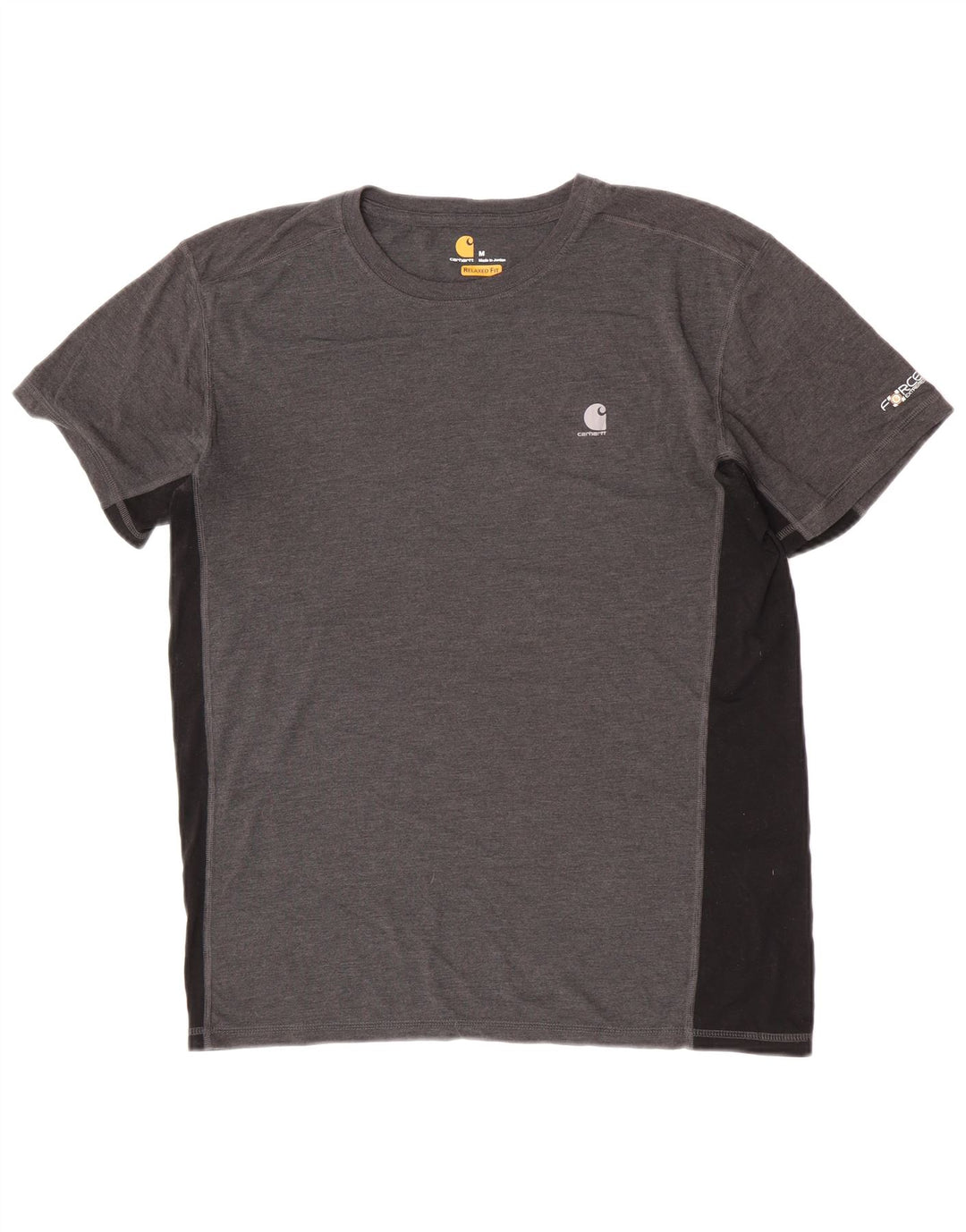 T-shirt Carhartt da uomo dalla vestibilità comoda, top in poliestere color block grigio medio