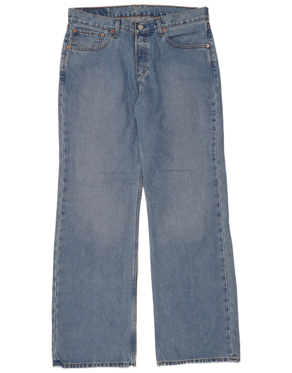 Levi's Uomo 527 Jeans Bootcut W34 L32 Cotone Blu