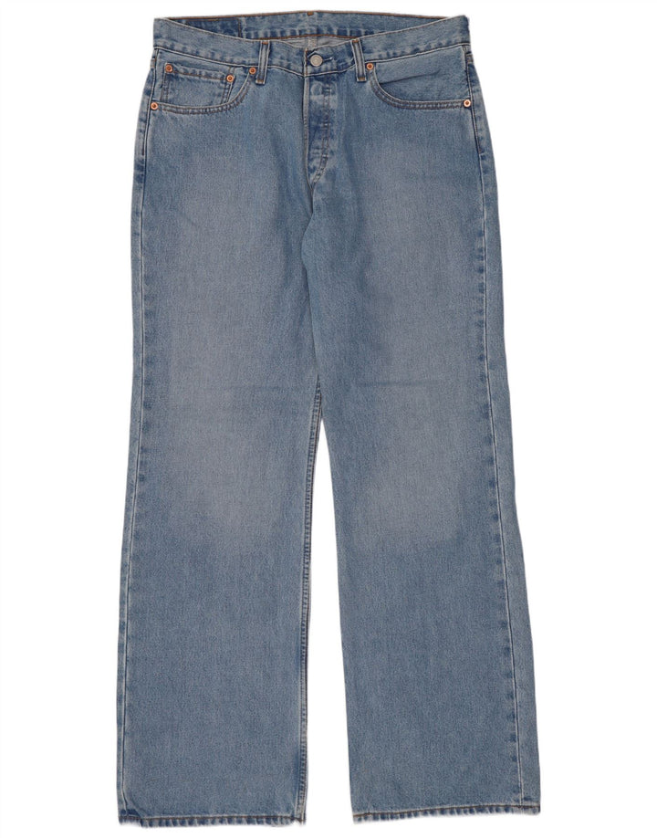 Levi's Uomo 527 Jeans Bootcut W34 L32 Cotone Blu