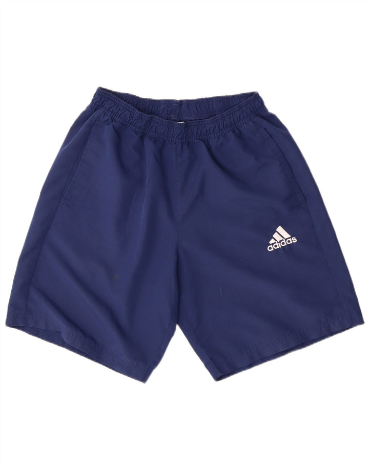Pantaloncini sportivi da uomo ADIDAS medio blu navy in poliestere