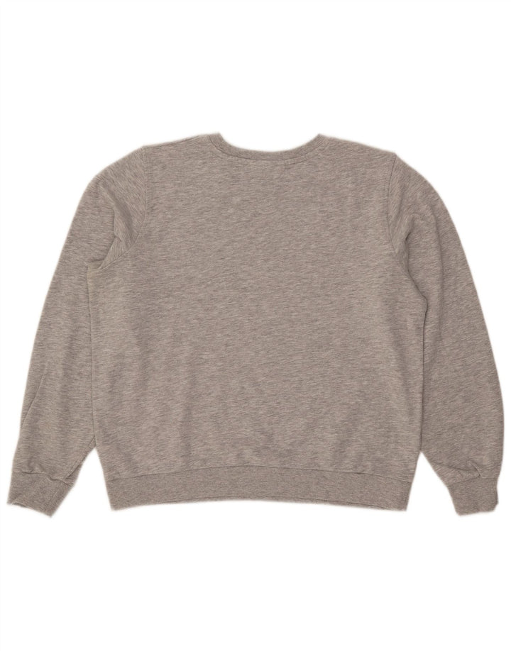 Felpa corta da donna Marks & Spencer UK 14 grande grigio screziato