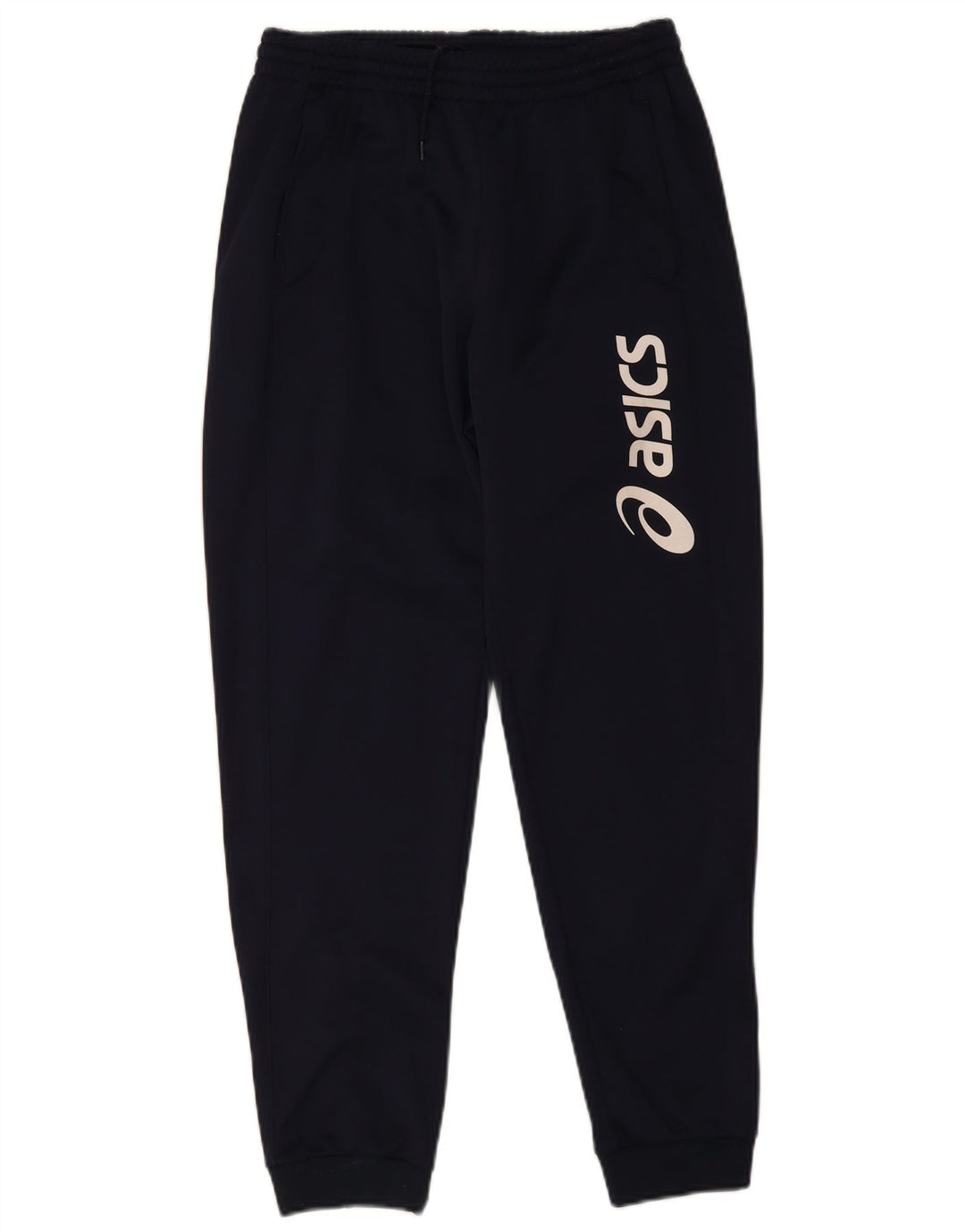Asics Pantaloni da tuta da uomo con grafica Joggers Medio Poliestere blu navy