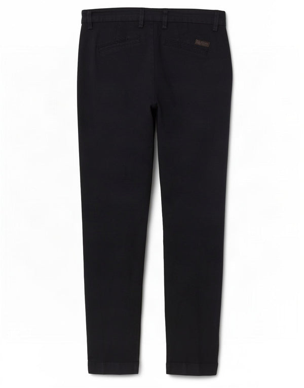 Pantaloni chino slim da donna Trussardi EU 44 XL W34 L28 Blu Navy Cotone