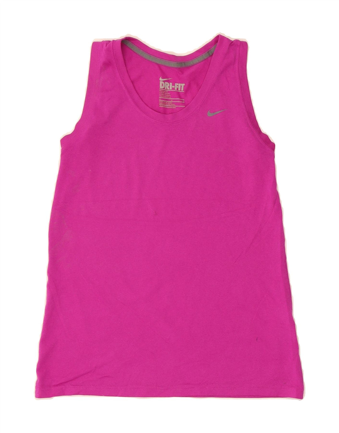 NIKE Womens Dri Fit Regular Fit Vest Top UK 12 Medium Pink Polyester Vintage Nike and Second-Hand Nike from Messina Hembry 