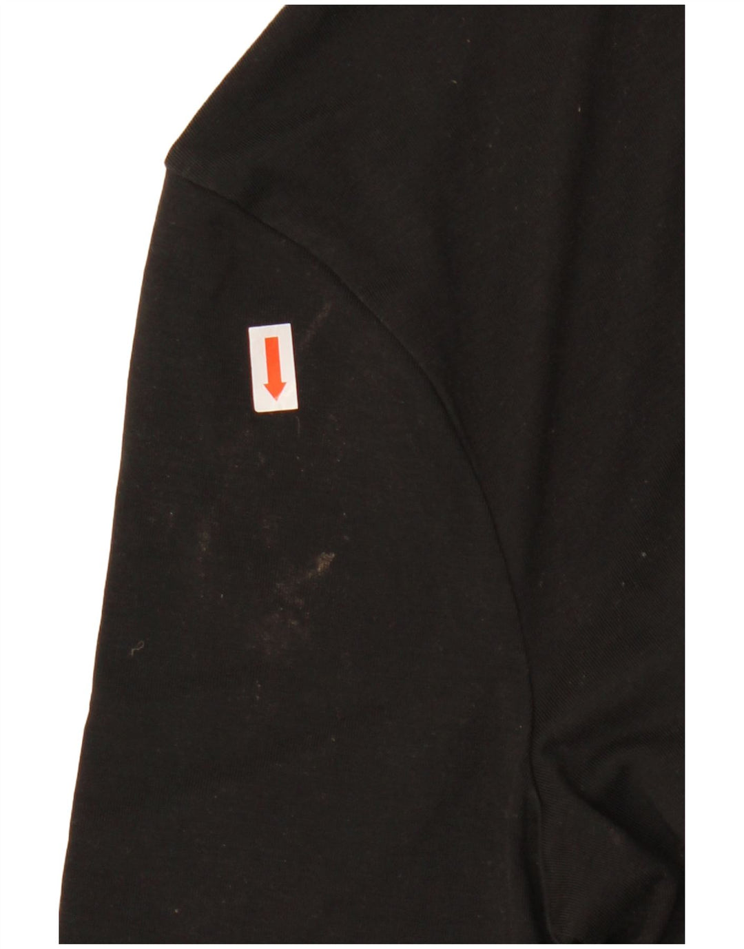 Tommy Hilfiger Donna Graphic Top Manica Lunga UK 14 Medio Nero Poliestere