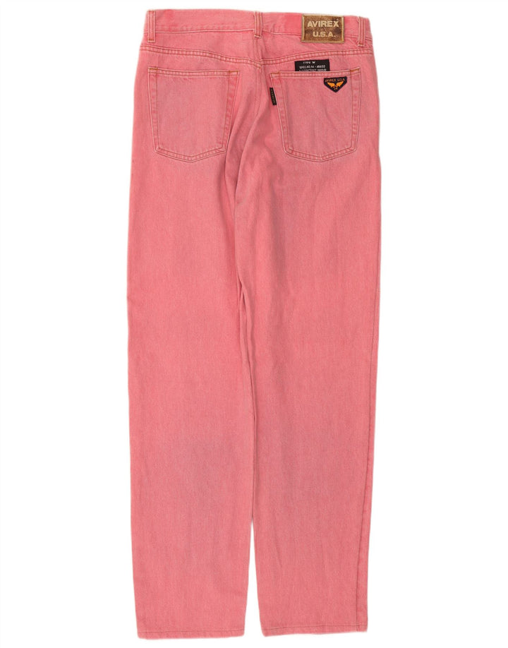 Jeans affusolati da uomo Avirex W38 L33 cotone rosa