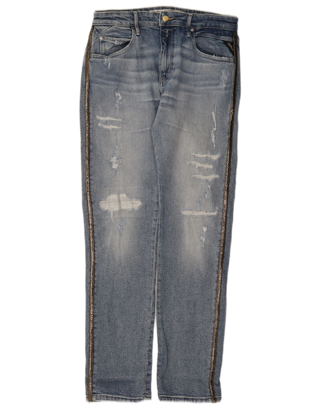 Jeans affusolati effetto consumato Replay da donna W30 L31 Blu