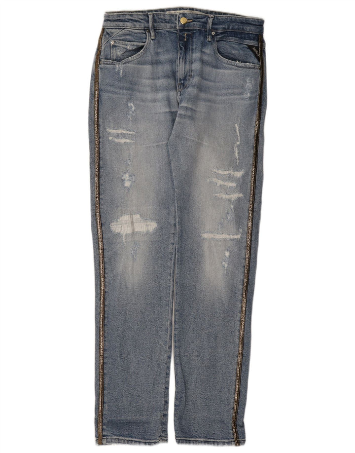 Jeans affusolati effetto consumato Replay da donna W30 L31 Blu