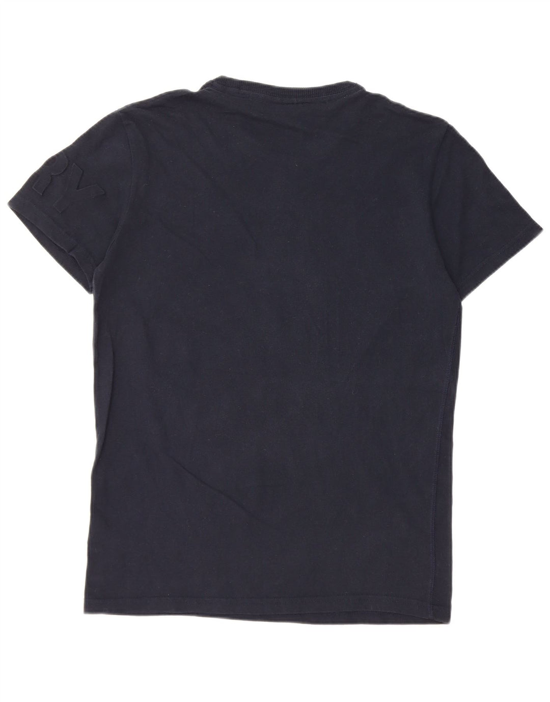 T-shirt grafica da uomo Superdry Top grande in cotone blu navy
