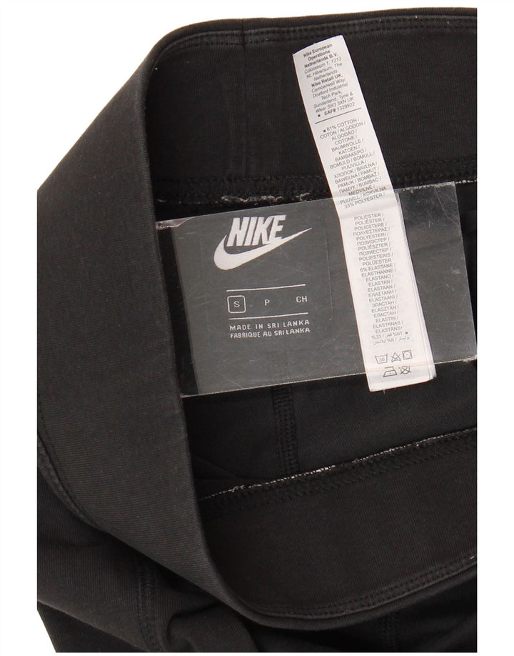 Leggings grafici da donna NIKE UK 10 piccoli in cotone nero