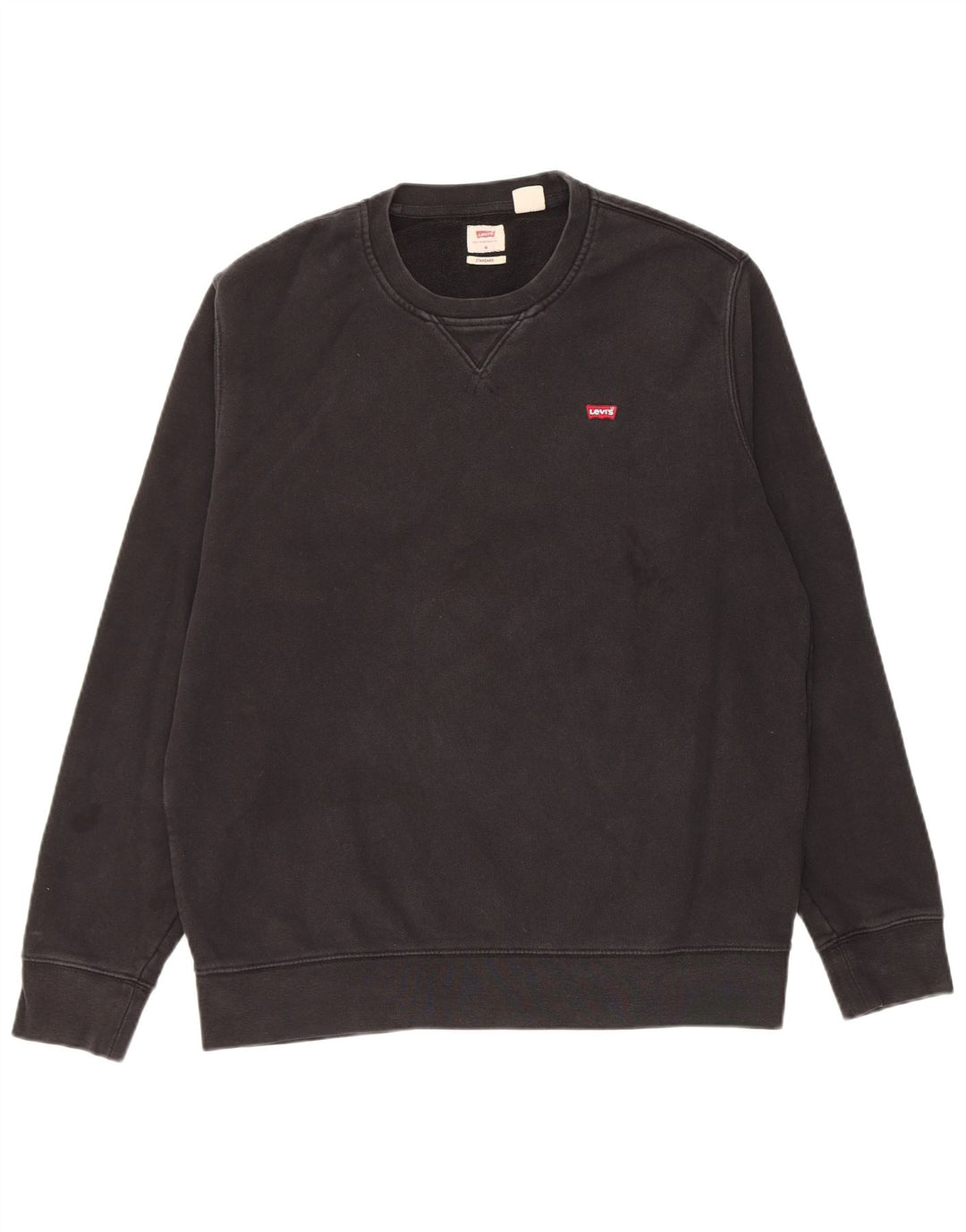 Felpa Levi's da uomo con vestibilità standard, in cotone nero medio
