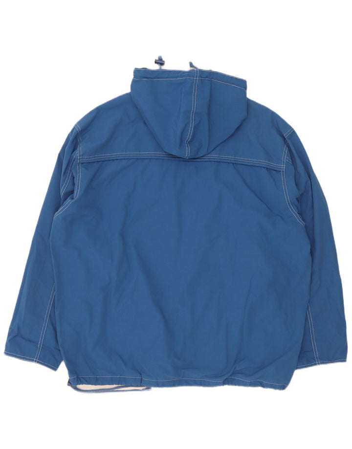 Giacca anorak grafica oversize con cappuccio John F Gee da ragazzo 15-16 anni Blu