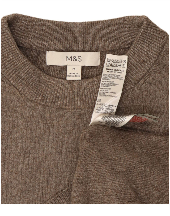 Maglione maglione girocollo da donna Marks & Spencer UK 14 Grigio medio