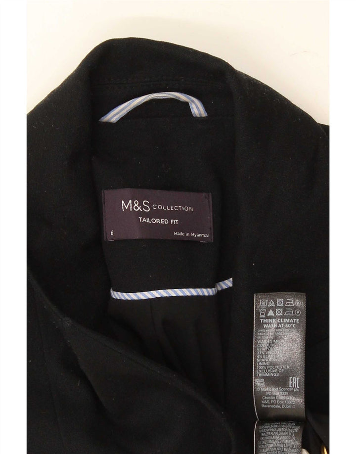 Giacca blazer da donna su misura Marks & Spencer UK 6 XS nera