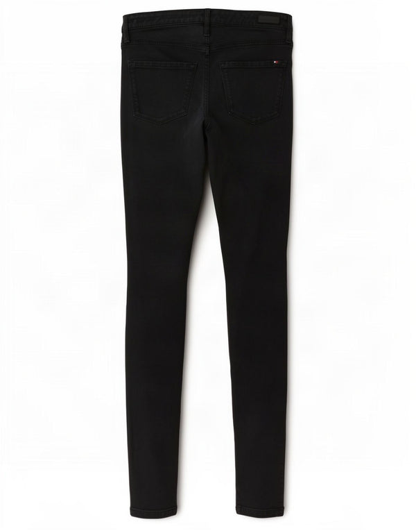 Pantaloni casual skinny da donna Tommy Hilfiger W28 L29 cotone blu navy