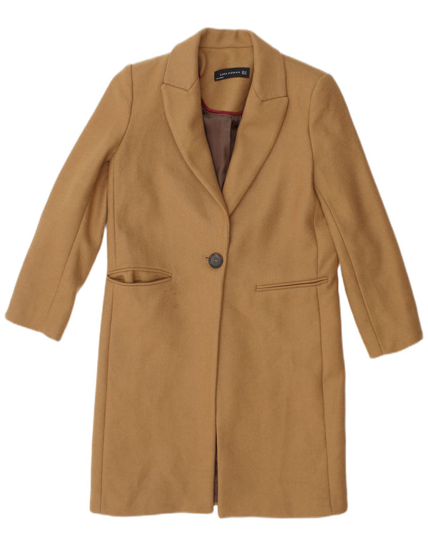 Cappotto Zara Donna UK 6 XS Marrone