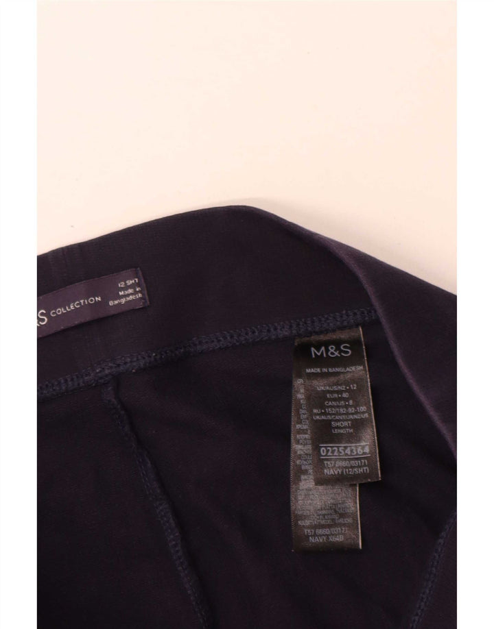 Leggings da donna Marks & Spencer UK 12 cotone blu navy medio