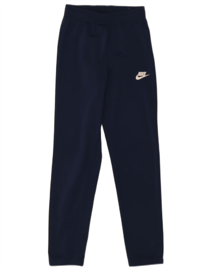 Pantaloni della tuta da ragazzo Nike 10-11 anni poliestere blu navy medio