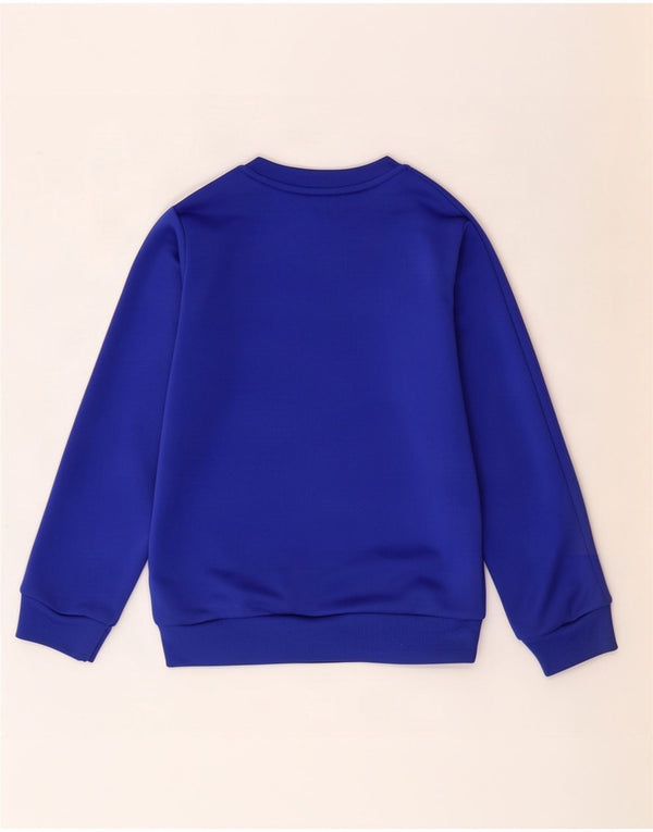 Felpa Adidas Ragazzi Maglione 7-8 anni Blu Poliestere
