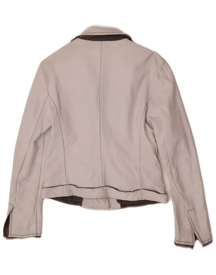 Giacca blazer a 1 bottone da donna Victory IT 44 medio bianco sporco classico