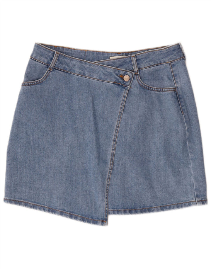 Gonna in denim da donna Carrera media W30 cotone blu