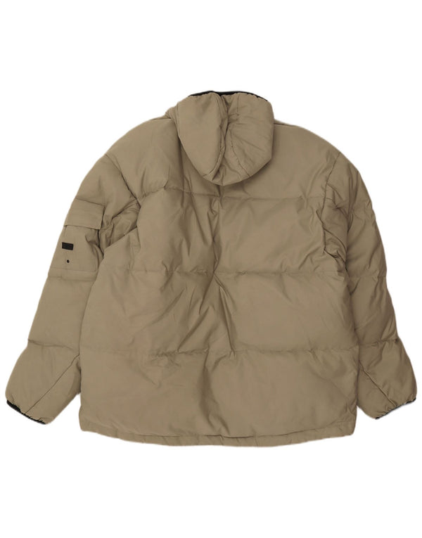 PEPE JEANS Giacca imbottita con cappuccio da uomo UK 40 Large Verde Poliestere