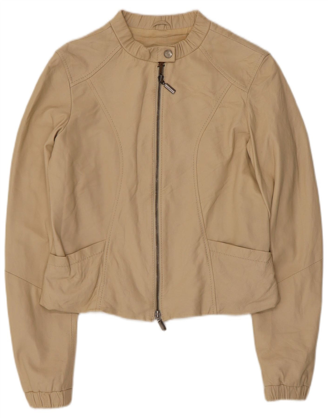 Giacca in Pelle Donna CONBIPEL IT 42 Pelle Beige Medio