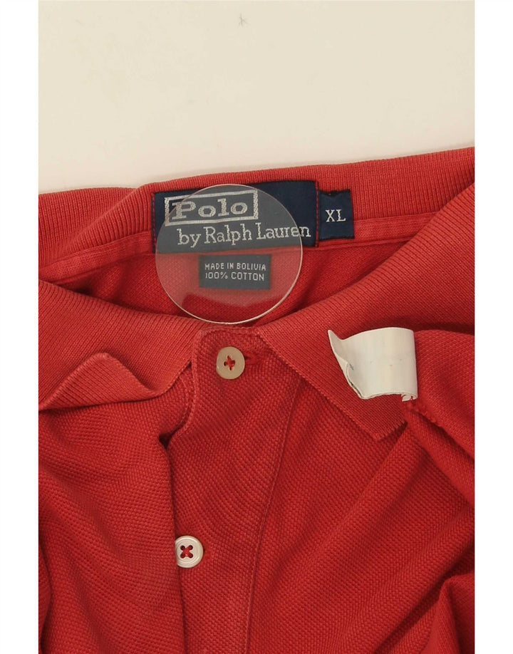 Polo Ralph Lauren Camicia da uomo XL in cotone rosso