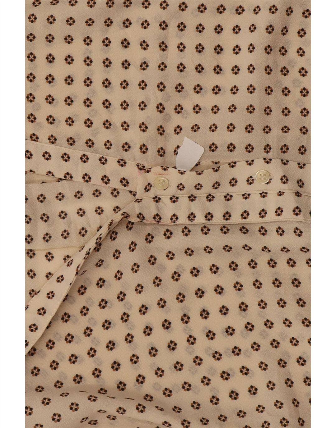Abito camicia da donna Zara UK 14 Beige medio maculato