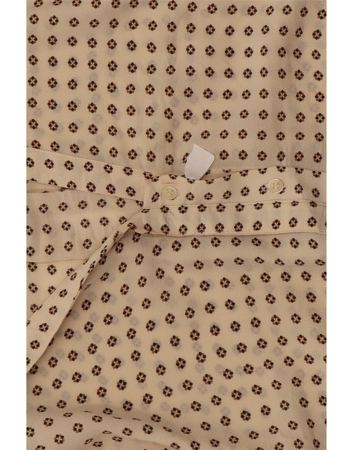 Abito camicia da donna Zara UK 14 Beige medio maculato