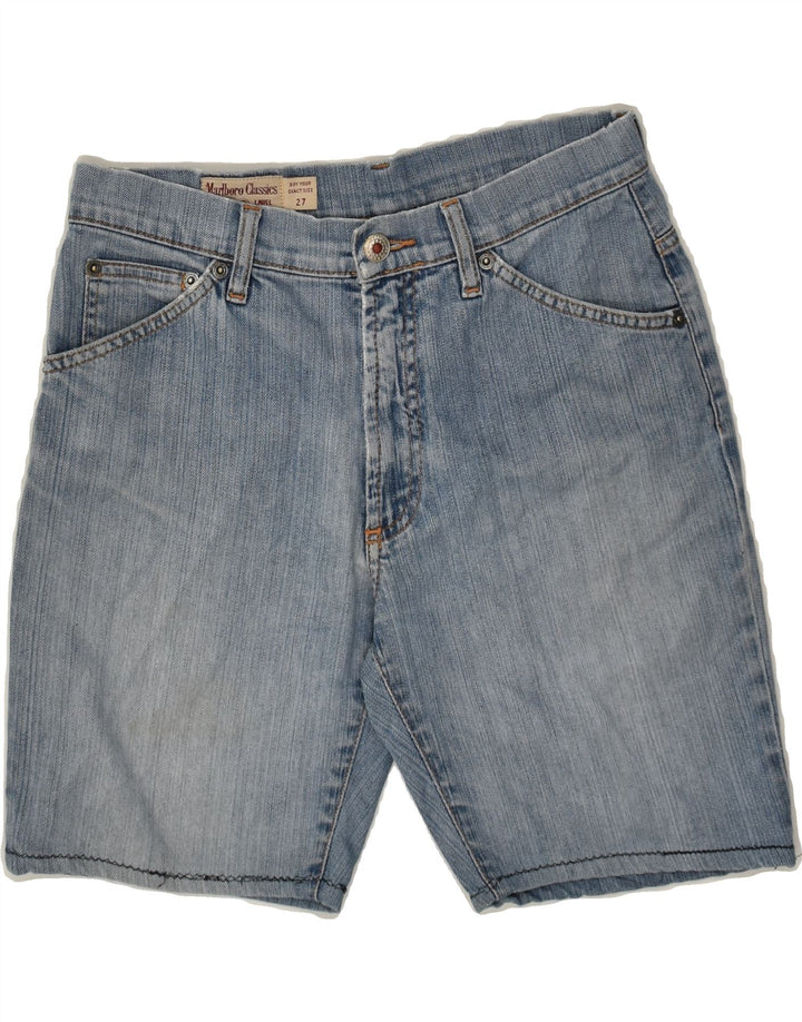 MARLBORO CLASSICS Womens Denim Shorts W27 Small Blue Cotton | Vintage Marlboro Classics | Thrift | Second-Hand Marlboro Classics | Used Clothing | Messina Hembry 
