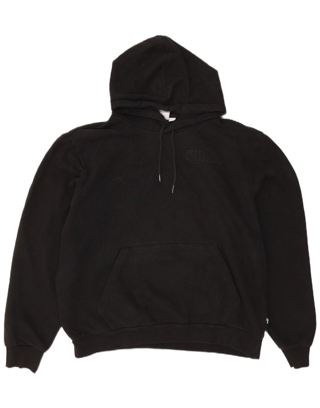 Felpa con cappuccio oversize da donna PUMA UK 16 grande nera