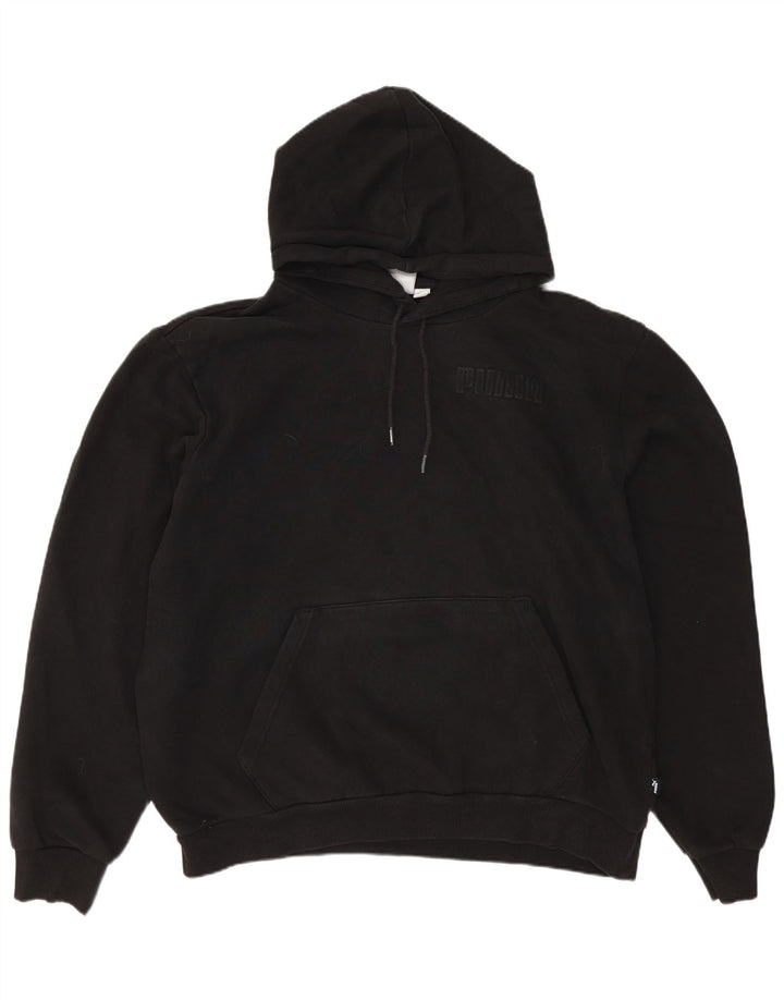 Felpa con cappuccio oversize da donna PUMA UK 16 grande nera
