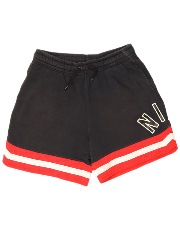 Pantaloncini sportivi grafici Nike da uomo XL in cotone color block nero