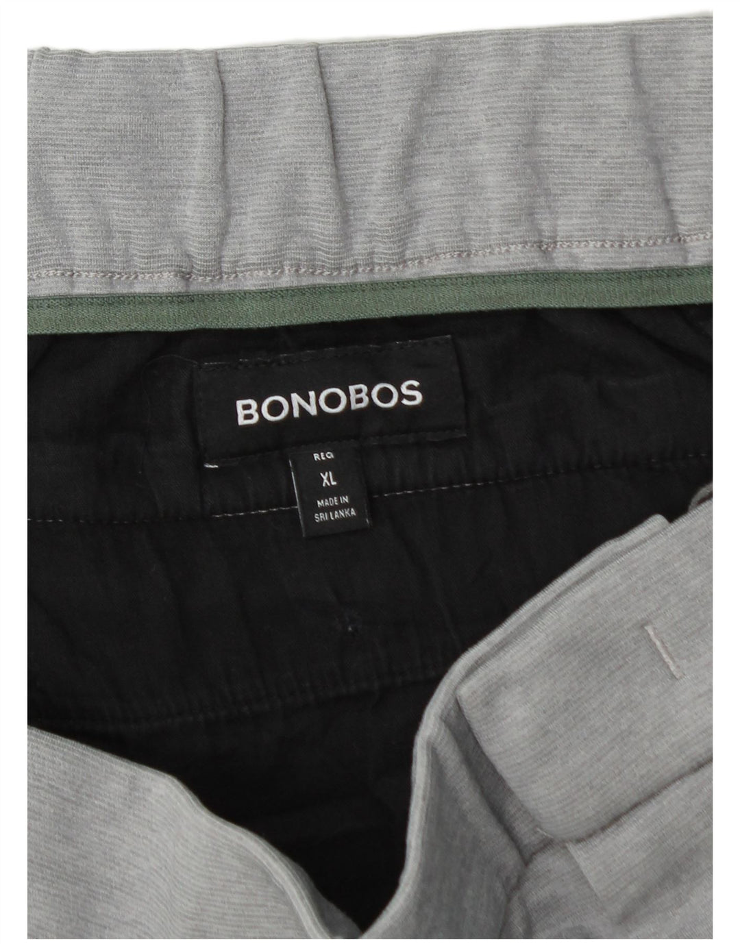 Pantaloni chino slim da uomo BONOBOS XL W40 L29 poliestere grigio
