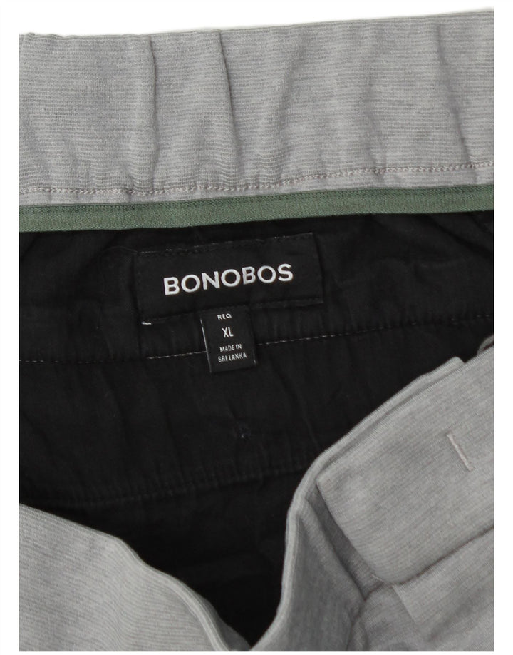 Pantaloni chino slim da uomo BONOBOS XL W40 L29 poliestere grigio