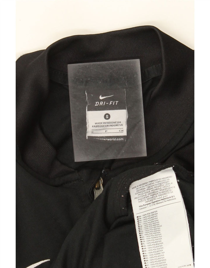 Giacca da tuta Nike Dri Fit da uomo, piccola, in poliestere color block nero