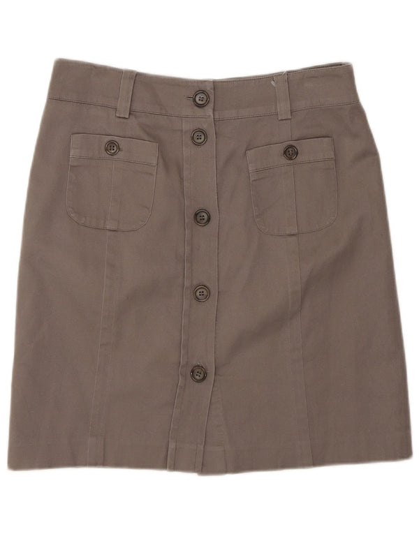 Gonna longuette regolare da donna Oasis US 10 Large W30 in cotone marrone