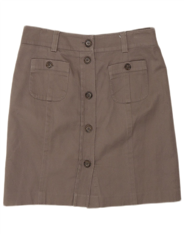 Gonna longuette regolare da donna Oasis US 10 Large W30 in cotone marrone