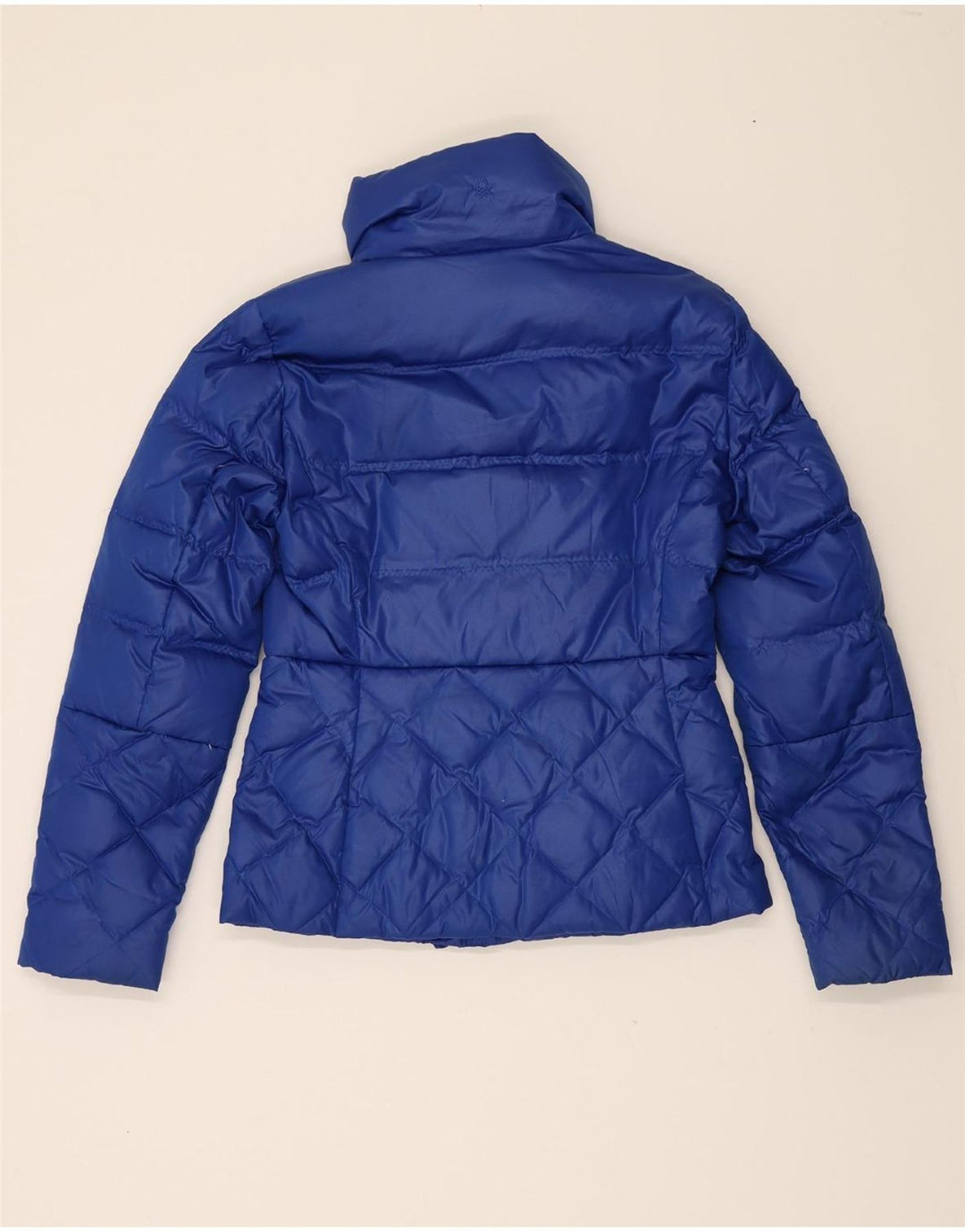 BENETTON Womens Padded Jacket UK 12 Medium Blue Vintage Benetton and Second-Hand Benetton from Messina Hembry 
