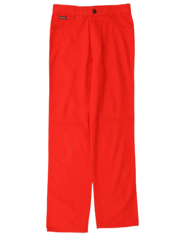 Pantaloni casual dritti per ragazze Carrera 13-14 anni W28 L28 cotone rosso