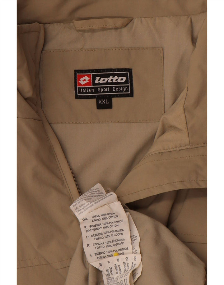 Giubbotto bomber da uomo Lotto UK 44 2XL Nylon beige