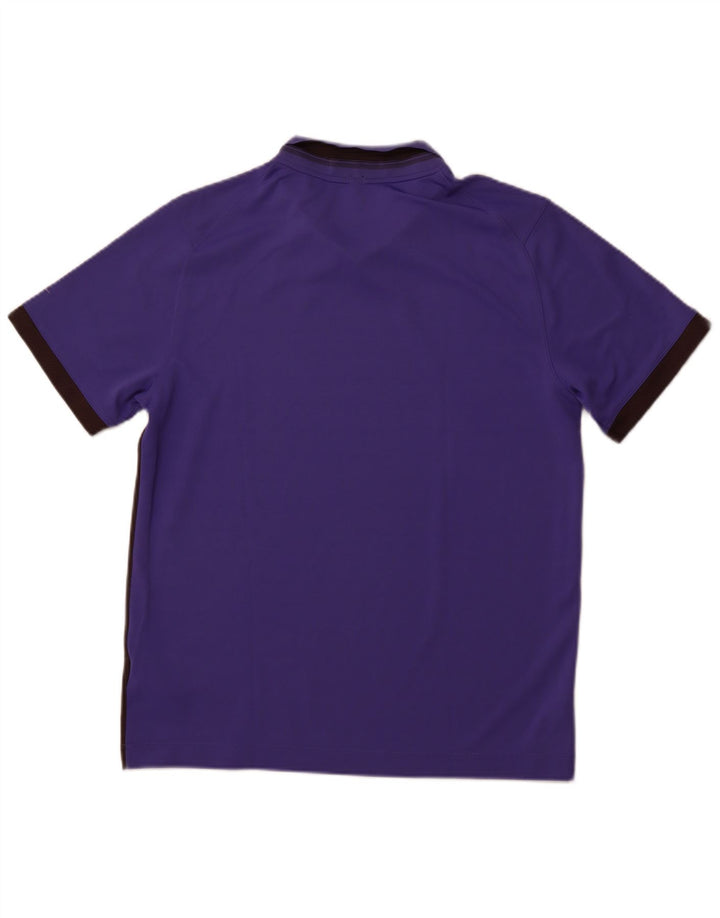 Polo NIKE da uomo Dri Fit in poliestere color block viola medio