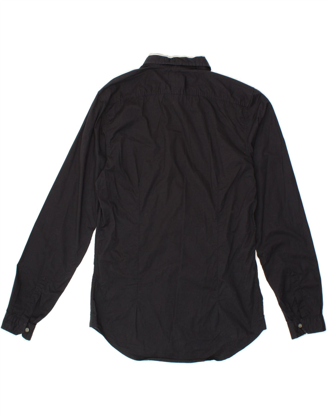 REPLAY Mens Slim Fit Shirt Small Black Cotton Vintage Replay and Second-Hand Replay from Messina Hembry 