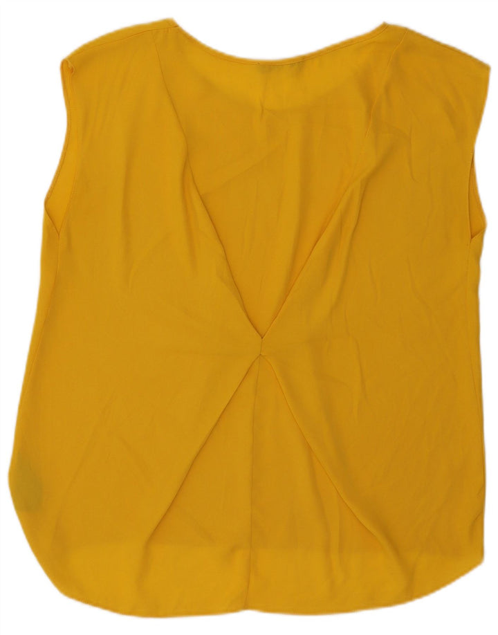 Oasis Camicetta da donna Top UK 14 Large Giallo Poliestere