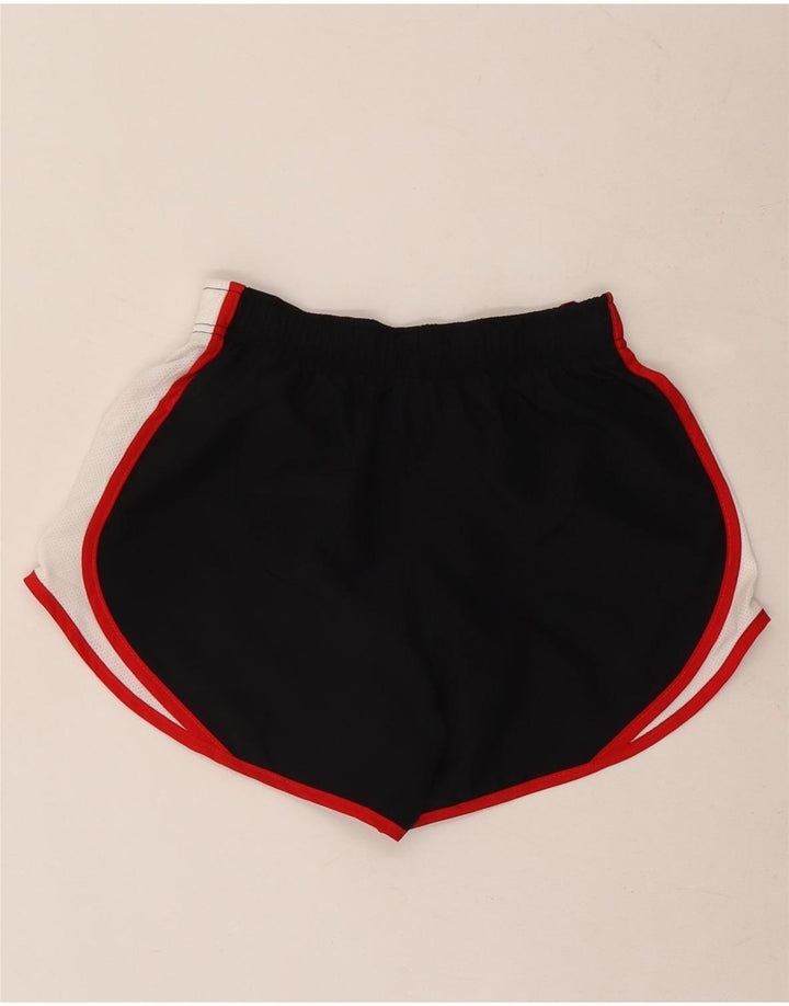 Pantaloncini sportivi da donna NIKE UK 4 XS Poliestere color block nero