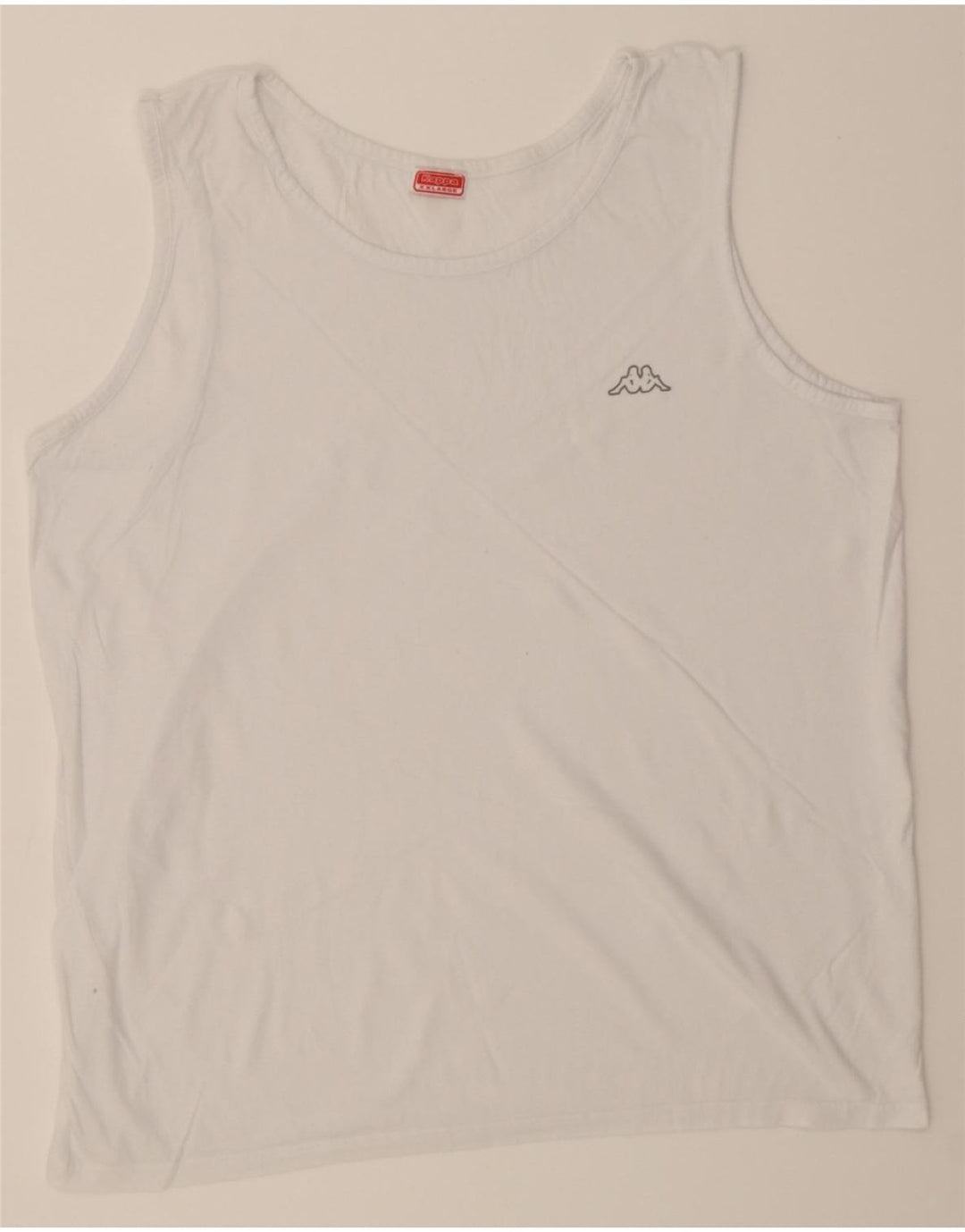 KAPPA Womens Vest Top UK 20 2XL White Vintage Kappa and Second-Hand Kappa from Messina Hembry 