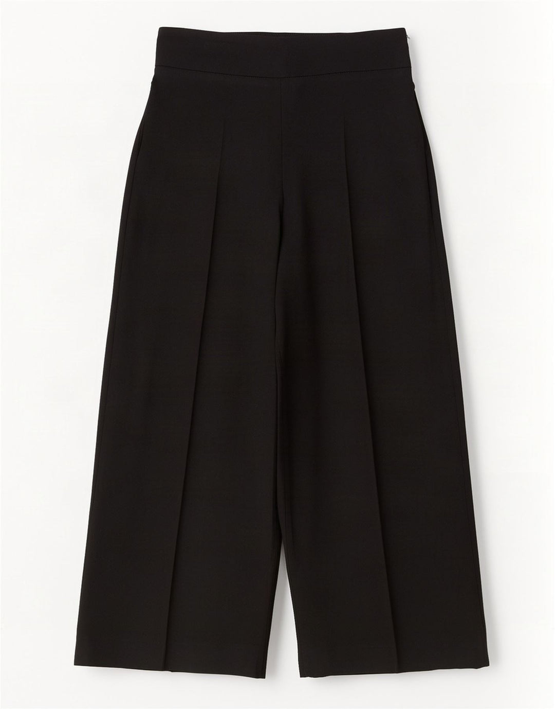 Pantaloni corti da donna Zara a gamba larga medi W28 L25 poliestere nero