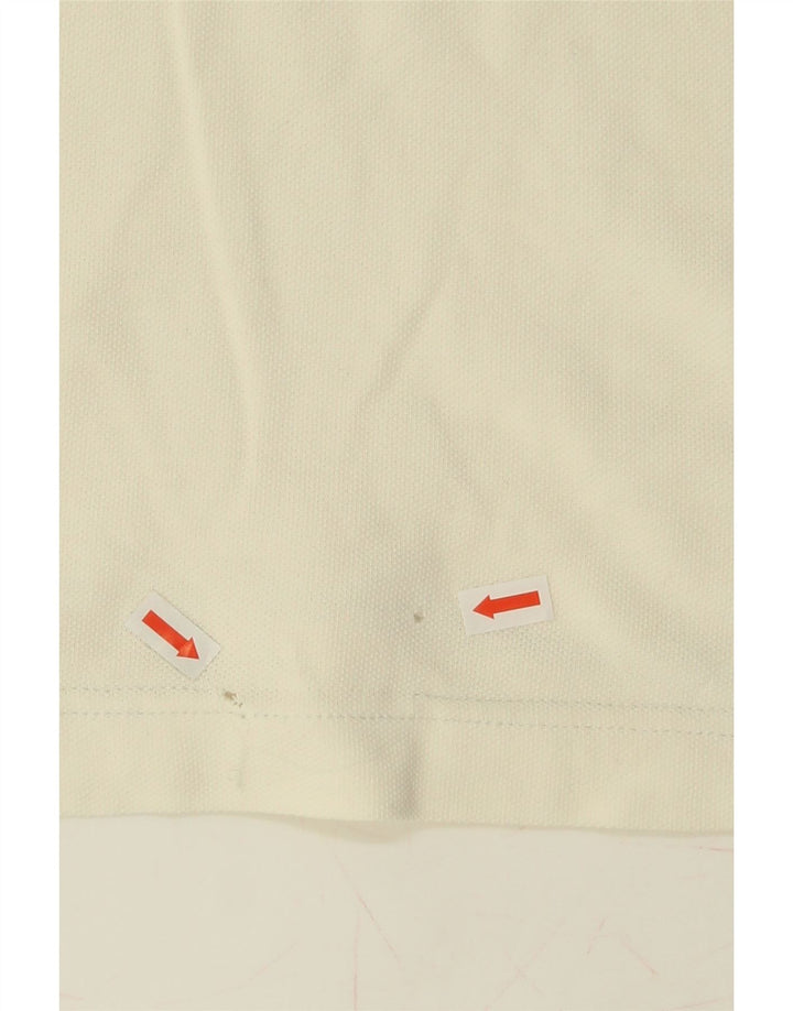 KAPPA Mens Polo Shirt Medium Off White Vintage Kappa and Second-Hand Kappa from Messina Hembry 